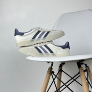 Adidas Originals Gazelle Indoor Low cut Skate Shoes Casual Sneakers For Men Women White/Beige/Blue