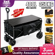 🔥WTHB🔥2.0 Version 400L Outdoor Wagon Trolley Foldable Tool truck portable Shopping cart Camping trol