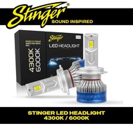 Stinger 4300K/6000K Car LED Headlight - H1/H4/H7/H11/9005/9006/9012 (2 Pcs)
