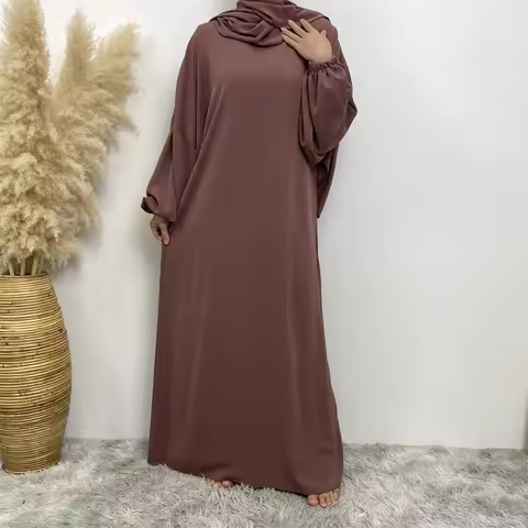 Muslim Abaya headscarf smock sleeves Iftar one-style fashion clothing Women's Islamic clothing Dubai