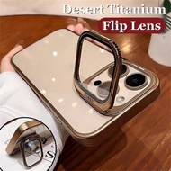Titanium Lens Protection Phone Case, Desert Design, Compatible with iPhone 16 Pro Max, 12, 13, 14, 1