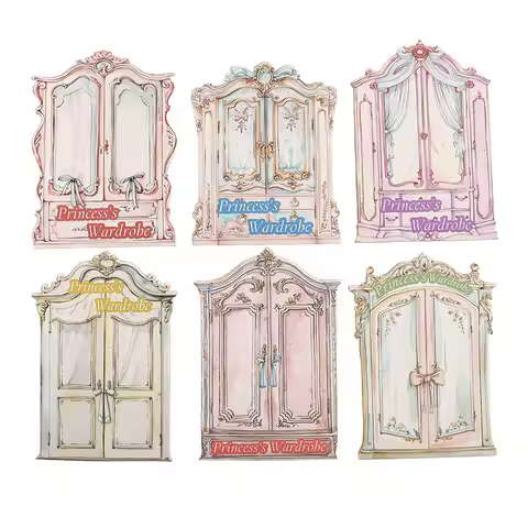6packs/LOT Princess Luna's wardrobe series cute lovely retro decorative PET sticker
