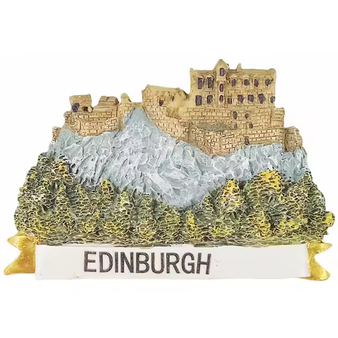 3D Edinburgh Scotland Fridge Magnet Souvenir Gift Resin Refrigerator Magnetic Sticker Collection Hom