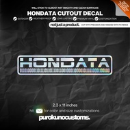 HONDATA VINYL CUTOUT STICKER DECAL