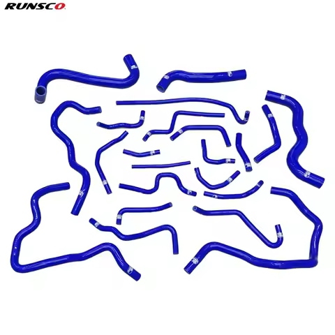 Runsco 22pcs/set Racing Silicone Hose Kit for Honda Civic (FL5 Type R) Red Blue Black Turbo Upgrade