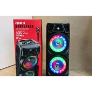 ZQS 8210 BOOM BOX 8" ×1 WIRELESS KARAOKE BLUETOOTH SPEAKER READY STOCK SPEAKERS WITH WIRELESS MIC