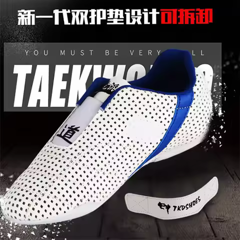 White comfortable Taekwondo Shoes for Kids Men women Martial Art Sneaker sports Training WTF TKD kar