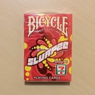 全新bicycle啤牌7-eleven slurpee 2020 red playing cards 7-11 思樂冰紅色撲克牌 cardistry 花切 poker magic 紙牌遊戲 桌遊 pa