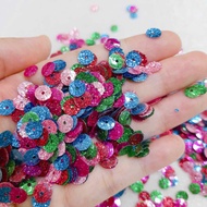 SA Fish scale sequins mixed in many colors, size 7mm, attached to dresses to decorate dresses
