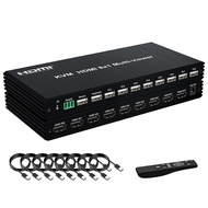 4K HDMI KVM Multiviewer Switch 8 in 1 out KVM HDMI USB Screen Multi Viewer Seamless 8x1 Multiplexer 