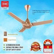 KDK Regulator Ceiling Fan 48inch Copper K12WO 3 blade Junior Fan [ TWIN PACK ]