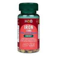 「現貨」Holland & Barrett Iron 鐵 + 維他命 B&C + 礦物質 15mg 90粒