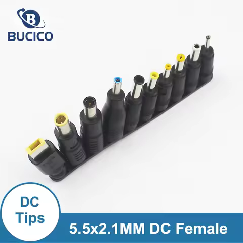 Universal 5.5mmx2.1mm DC AC Power Adapter Tips Connector Kits for ASUS HP DELL Lenovo Thinkpad Lapto