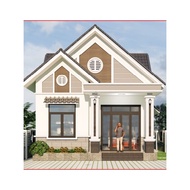 Dk292 7m2x12m3 4th Level House Design Drawing with Roof Printed on A3 Paper, Full 3D Color, Architec