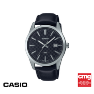 CASIO นาฬิกาข้อมือ CASIO รุ่น MTP-VD03L-1AUDF สายหนัง สีดำ