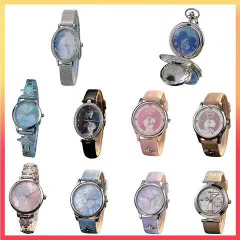 Genuine Anime Little Mushroom Twilight Poem Series Watch Blind Box Trendy Peripheral Wristwatch Coll