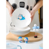 哆啦a夢日式盤子菜盤家用套裝組合陶瓷創意可愛網紅水果魚盤碟子