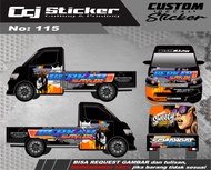Decal stiker mobil pick up sticker mobil L300 Granmax T120ss futura new carry decal printing menutup