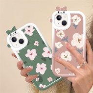Small Fresh Flower The Cartoon Case for OPPO  Reno 3 4 5 6 7 7se 8 Pro 5G SOFT Cover DCG