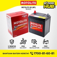 [ NS40ZL | NS40 | B19L | B19R | B20L | B20R ] Motolite Heavy Duty MF | Car Battery Bateri Kereta | H