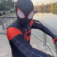 Lens Style Anime Cosplay Spiderman Cosplay Miles Morales Costume Zentai Suit Jumpsuit Bodysuit Superhero Zentai Carnival Party Costumes