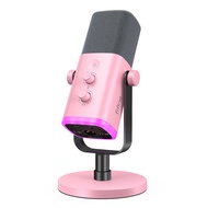 FIFINE | FIFINE USB/XLR Dynamic Microphone with Touch Mute ButtonHeadphone jackI/O Controlsfor PC PS