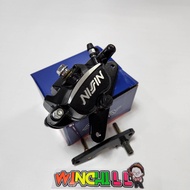 ปั๊มล่าง ปั๊มนิชชิน งานCNC ตัวใหม่ล่าสุด มีขาให้2ขา เลือกใส่ตามรุ่นรถได้ สีดำ WAVE110i / WAVE125ปลาว