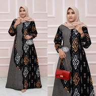 GAMIS BATIK MOTIF SONGKET DRES BATIK WANITA MODERN