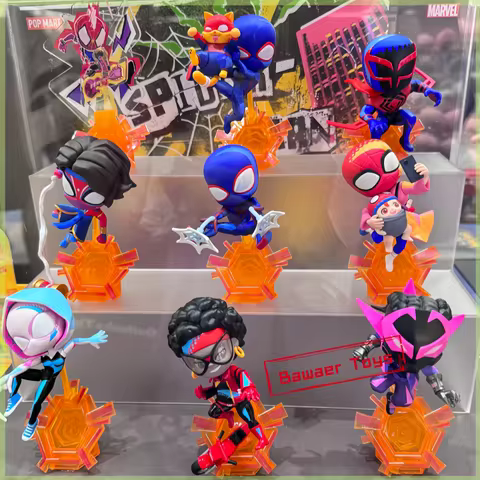 Popmart Marvel Spider-Man Across The Splder-Verse Series Blind Box Action Figures Mysterious Box Toy