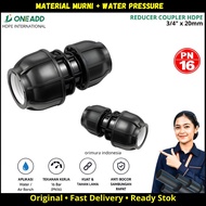 Reducer Coupler HDPE Compression 25mm x 20mm | Quality OneAdd HDPE Pipe Connection Fitting PN16