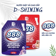 888 D-Shining laundry detergent bag 3,2kg concentrated perfume, protects fabric fibers, easy to use