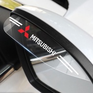 2pcs Mitsubishi Rear View Mirror Rainproof Rain Eyebrow For Attrage Mirage Triton Xpander Champ Paje