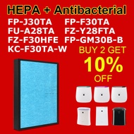 LIFESUPPLYCN แผ่นกรองเครื่องฟอกอากาศ Sharp รุ่น FU-A28TA FP-J30TA-P FP-J30TA-A FP-J30TA-B FP-F30TA-A