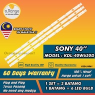 KDL-40W650D SONY 40" LED TV BACKLIGHT(LAMPU TV) SONY 40 INCH LED TV BACKLIGHT KDL40W650D KDL-40W650 