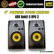 [READY STOCK] 5” Powered Studio Monitor KRK Rokit 5 RPG 2 one pairs 2 way speaker black colour for r