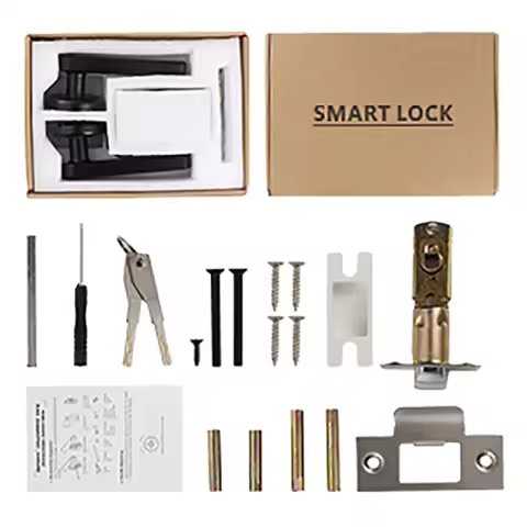 B50B-2X Fingerprint Smart Door Lock Door Knob With Keypad Keyless Entry Door Lock With Handle For Ho