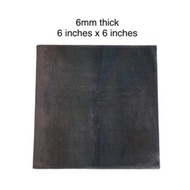 MS PLATE BASE PLATE METAL 6mm thick x 6 inches x 6 inches