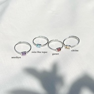 ZEA SILVER GEM STONE STERLINGRing