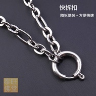 [Amulet Necklace] Trendy Titanium Steel Quick Release Buckle Amulet Chain, Thangka Necklace