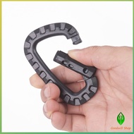 GW คร่ำหวอดเซฟตี้ ตะขอพวงกุญแจ คาราบิเนอร์ สแนปลิ้งค์ แบบพลาสติก Carabiner D Ring