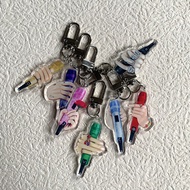 BTS Microphone Merchandise Acrylic Keychain JIMIN JK V Key Ring Pendant Mobile Phone Pendant
