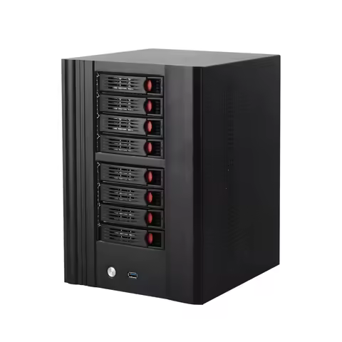 XCY X108 NAS 4/6/8 Bay 2.5/3.5 inch SATA HDD Intel N150 DDR5 M.2 NVMe SSD 10G Ethernet Type-C Window