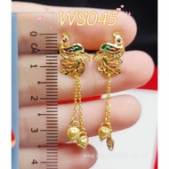 Wing Sing 916 Gold Earrings / Subang Indian Design  Emas 916 (WS045)