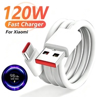 For Xiaomi 120W Gold 6A Type C Fast Turbo Charge Cable - Labeled 6A Charging Cable For Xiaomi 17 15 