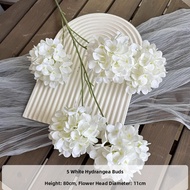 BAIFULING | Wedding Decor 5-head Hydrangea Fake Flowers