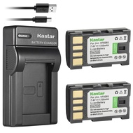 Kastar Battery (X2) & Slim USB Charger for JVC BN-VF808, BN-VF808U, BNVF808 and JVC Everio GZ-MG130