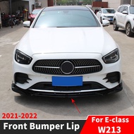 Front Bumper Lip Chin Facelift For Mercedes W213 Benz E C238 A238 2021 2022 E350 E400 E260 E300 Tuni