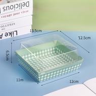 HIJAU YUEW [10 PCS] GREEN SQUARE PATTERN 11 CM X 12 CM 11X12CM 11X12 11CMX12CM Heat Resistant Desser