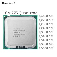 In Core 2 Quad โปรเซสเซอร์ซ็อกเก็ต LGA 775 CPU Q8200 Q9550 Q8300 Q8400 Q9300 Q6600 Q9505 Q9650