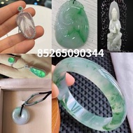 翡翠手鐲 高冰翡翠手鐲 高冰玻璃翡翠平安扣 木那陽錄起膠觀音吊墜紫色無事牌吊墜 冰糯种老坑翡翠原石手镯饼半明料紫罗兰阳绿飘花天然玉石片料色料 1